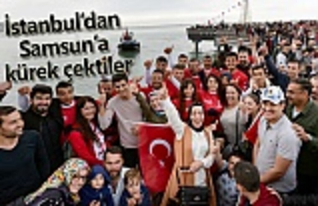 İstanbul’dan Samsun’a kürek çektiler