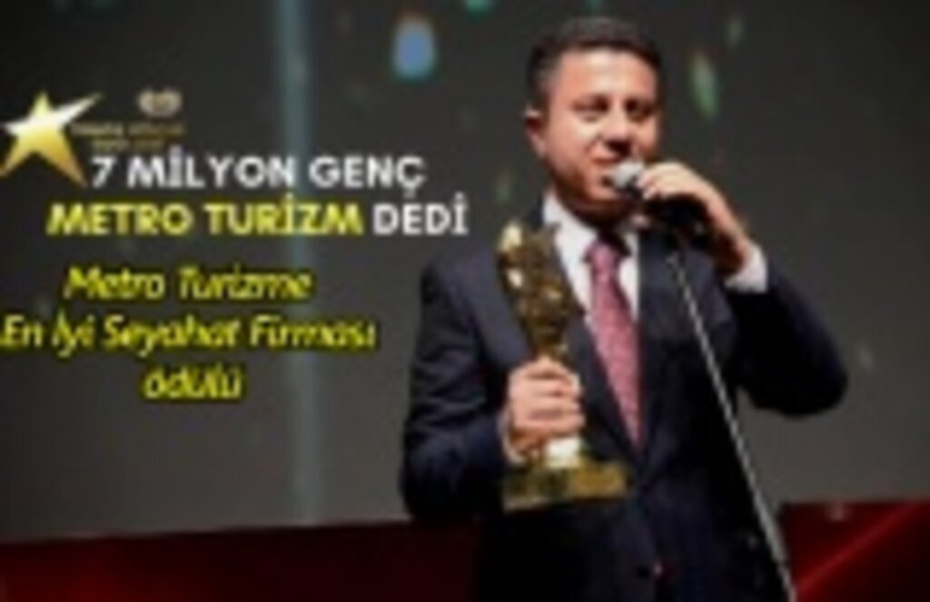 Metro Turizme En İyi Seyahat Firması ödülü