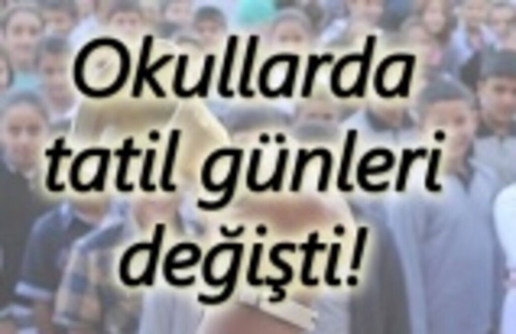 Okullarda ara ve yaz tatil günleri değişti!