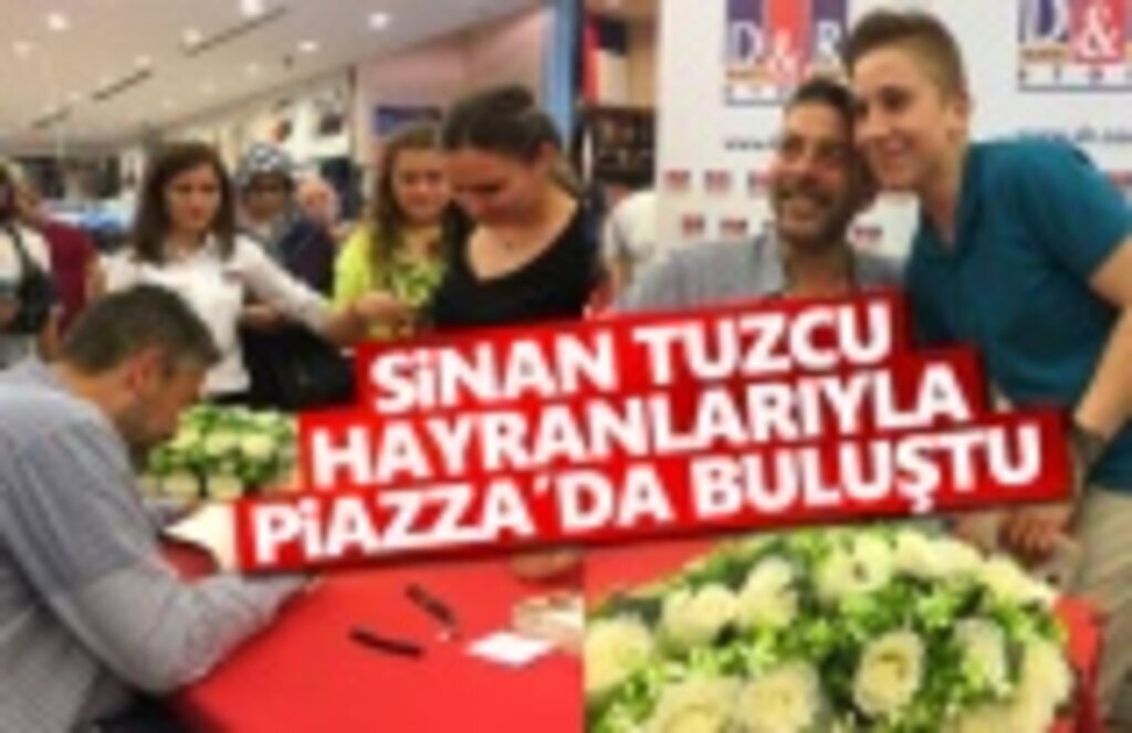 Oyuncu ve Yazar Sinan Tuzcu okurlarıyla Piazza’da buluştu