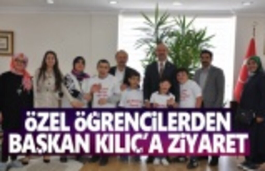 Özel öğrencilerden Başkan Kılıç’a ziyaret