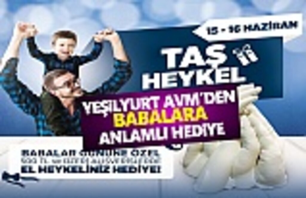 Babalar Gününe Özel El Heykelleri Yeşilyurt AVM'de