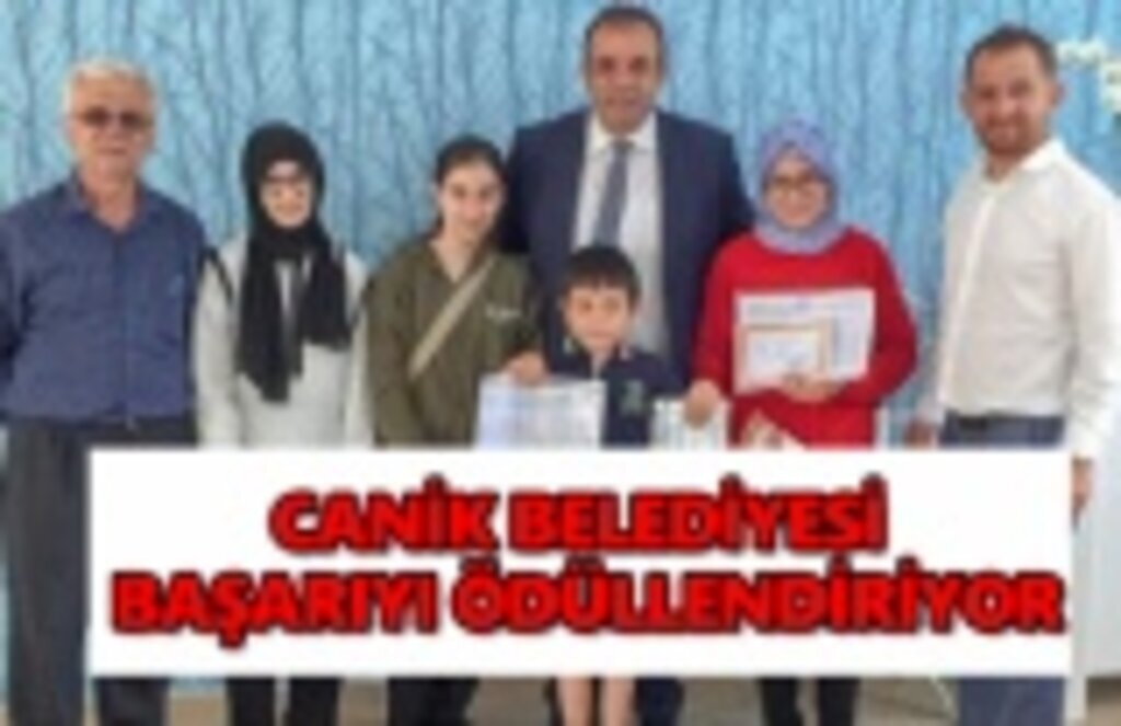 Canik belediyesi başarıyı ödüllendiriyor