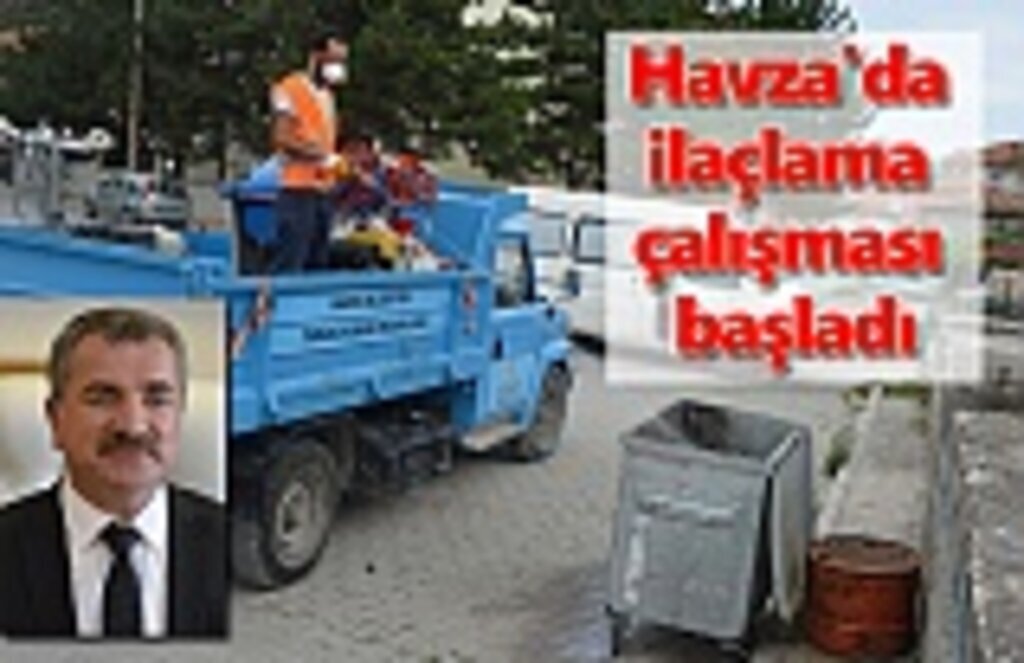 Havza'da ilaçlama çalışması başladı