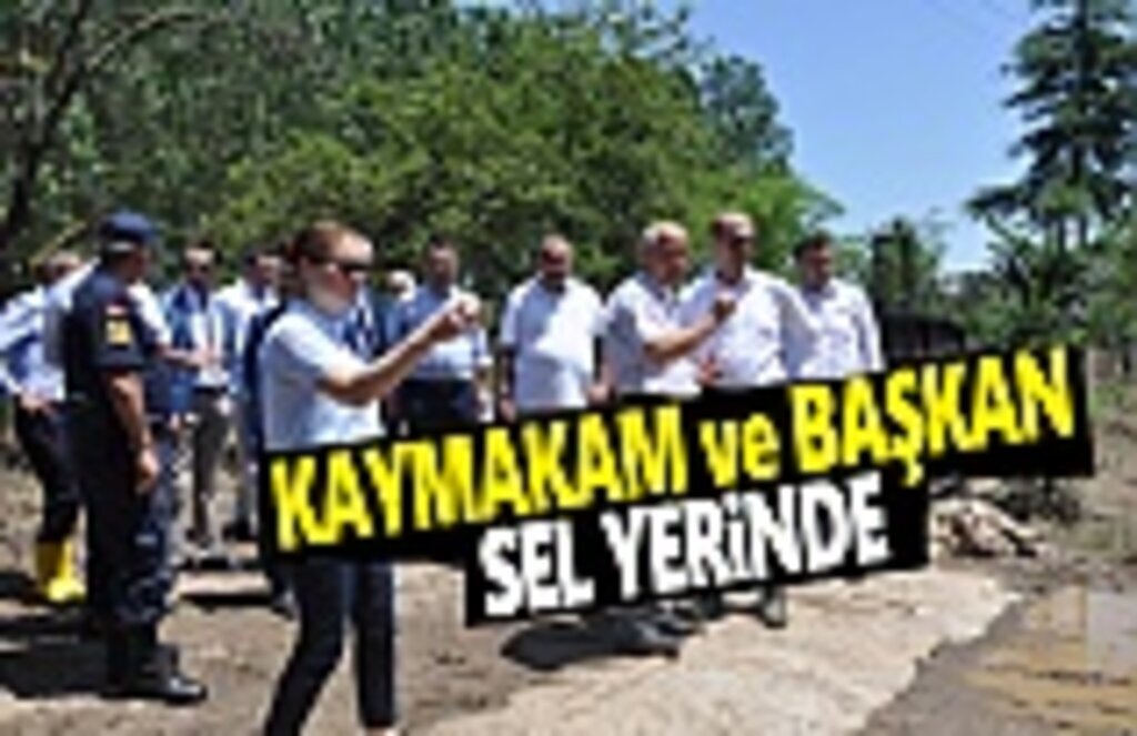 Kaymakam ve Başkan’dan selzedelere ziyaret
