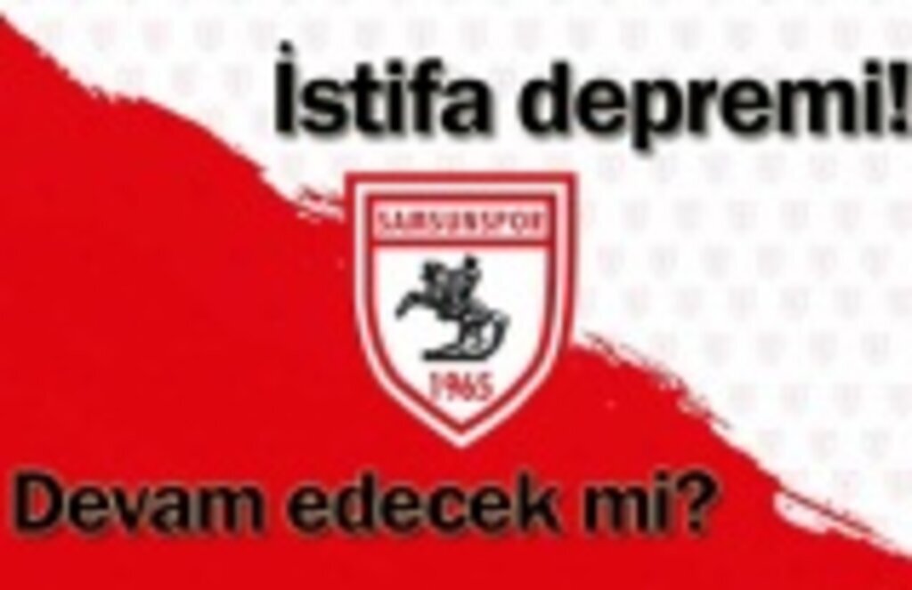 Samsunspor'da istifalar depremi!