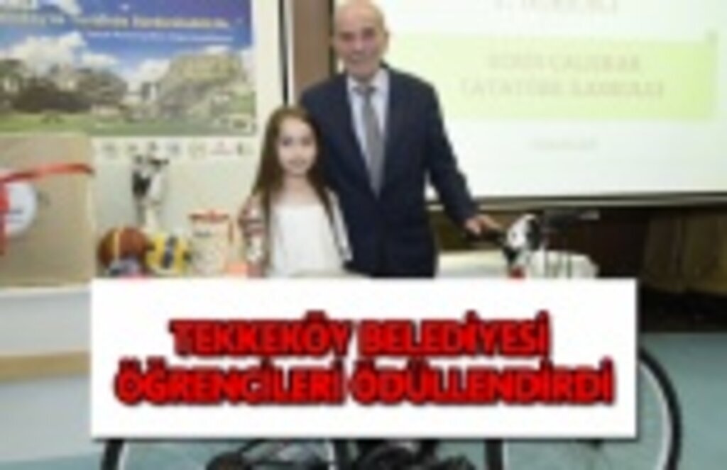 Tekkeköy belediyesi öğrencileri ödüllendirdi
