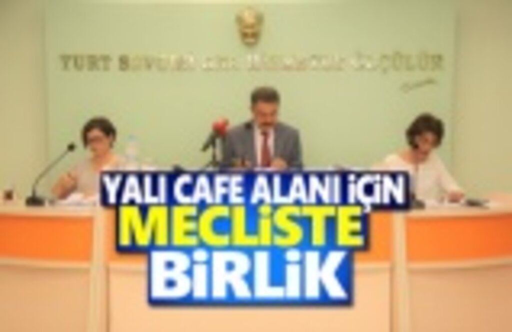 Yalı Kafe alanı için mecliste birlik