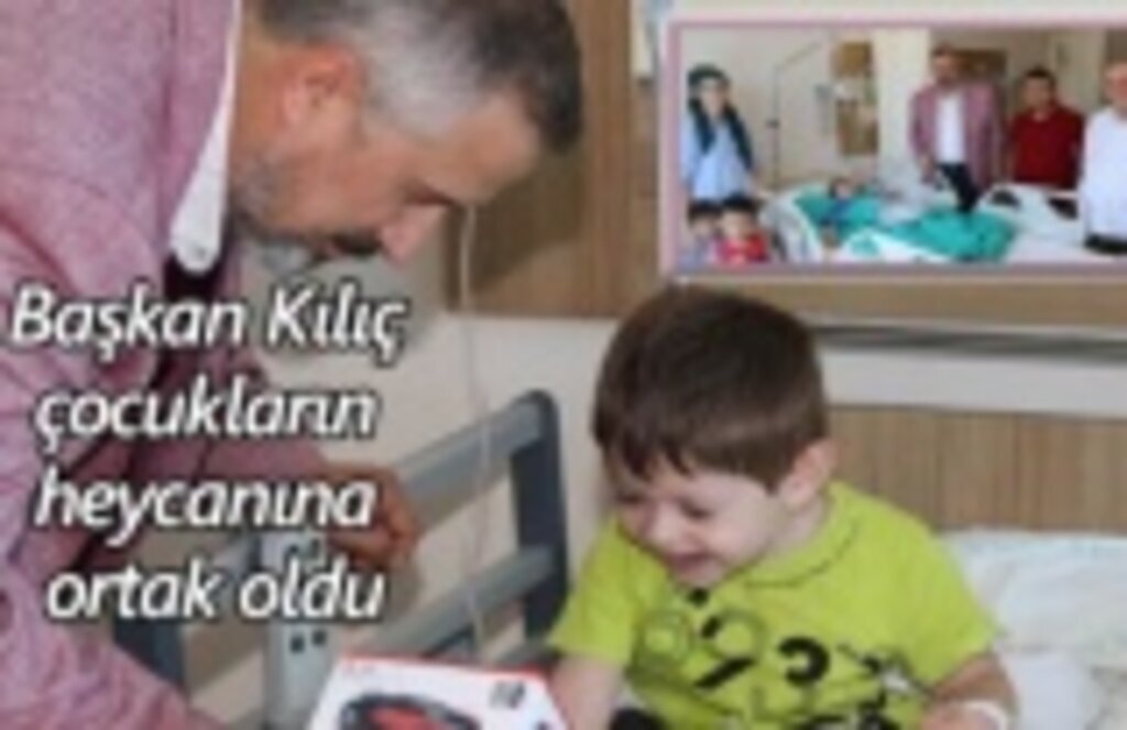 Başkan Kılıç çocukların heycanına ortak oldu