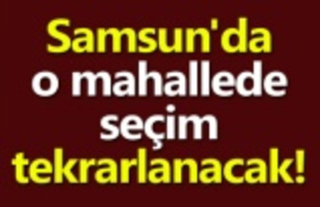 Çınarlık Mahallesi'nde seçim yenilecek!