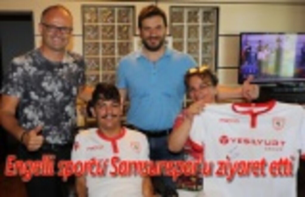 Engelli sporcu Samsunspor'u ziyaret etti