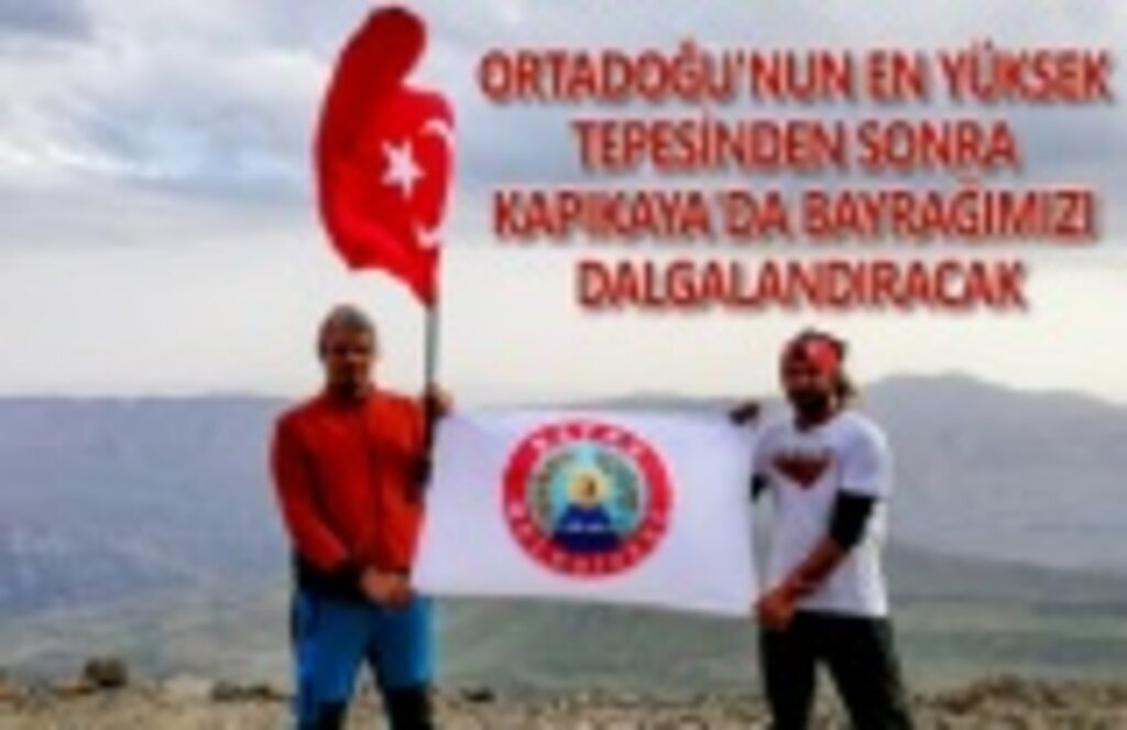 Ortadoğu’nun en yüksek dağında bir Bafralı
