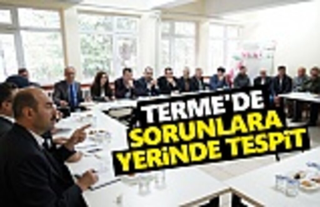 Terme'de Sorunlara Yerinde Tespit