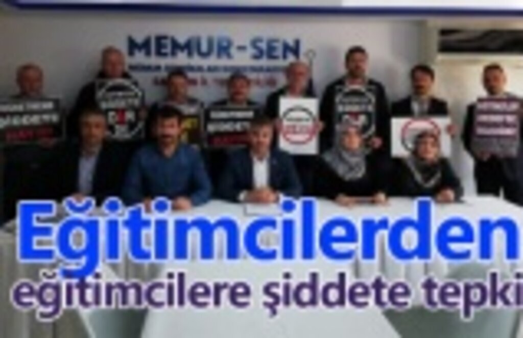 Eğitimcilerden eğitimcilere şiddete tepki