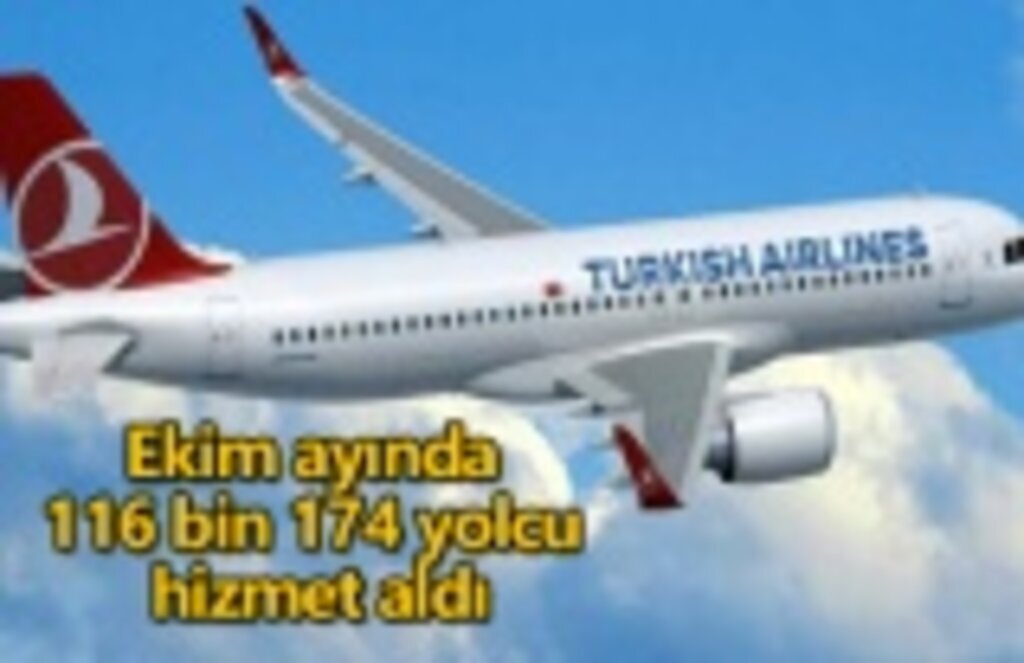 Ekim ayında 116 bin 174 yolcu hizmet aldı