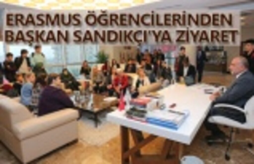 Erasmus öğrencileri Canik'te