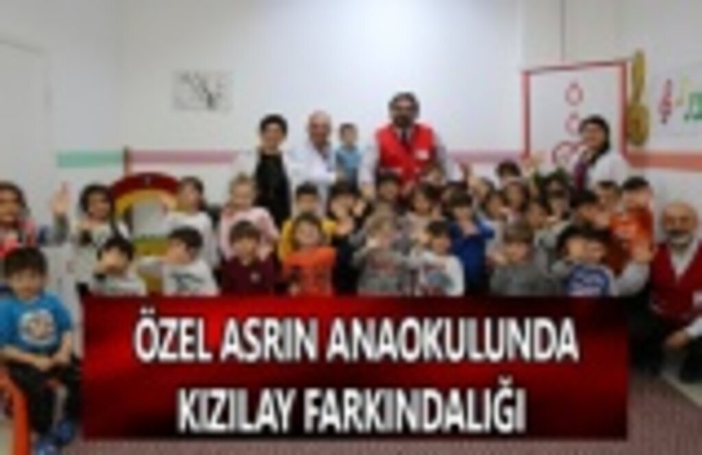 Özel Asrın Anaokulu'ndan Kızılay farkındalığı