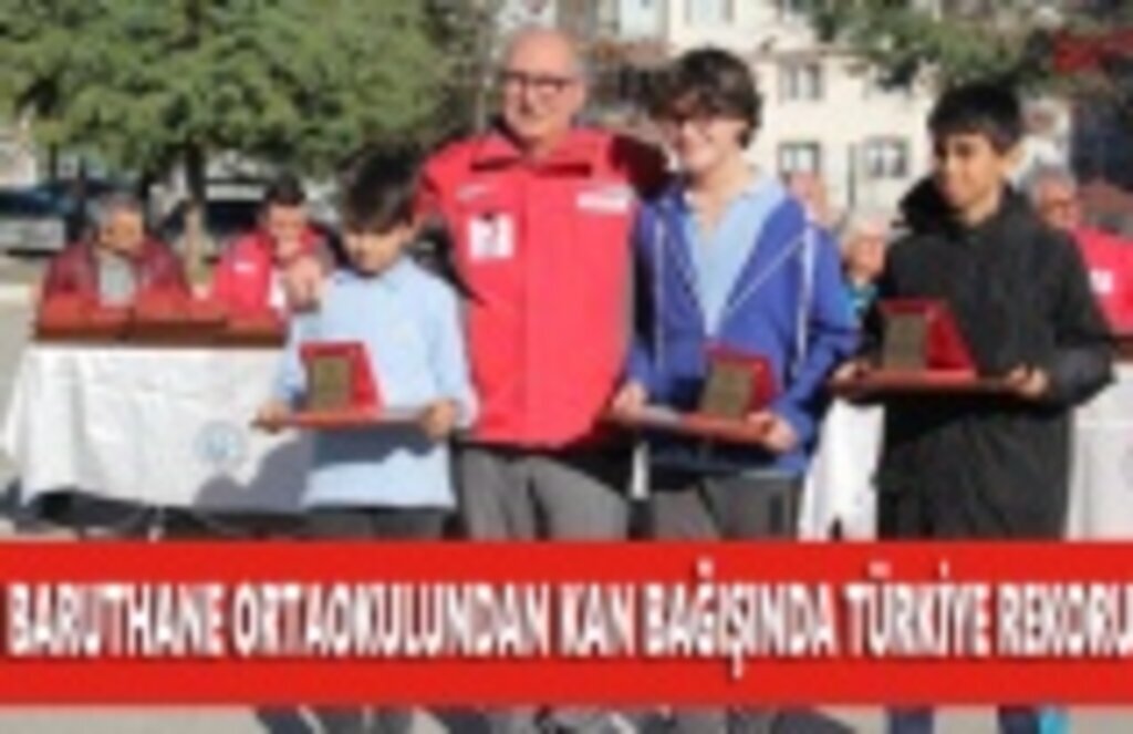 Baruthane Ortaokulundan Kan Bağışında Türkiye Rekoru