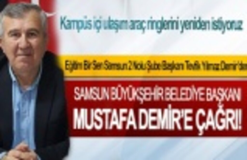 Başkan Demir: Kampüs içi ulaşım araç ringlerini yeniden istiyoruz