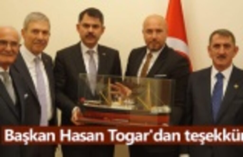Başkan Hasan Togar'dan teşekkür
