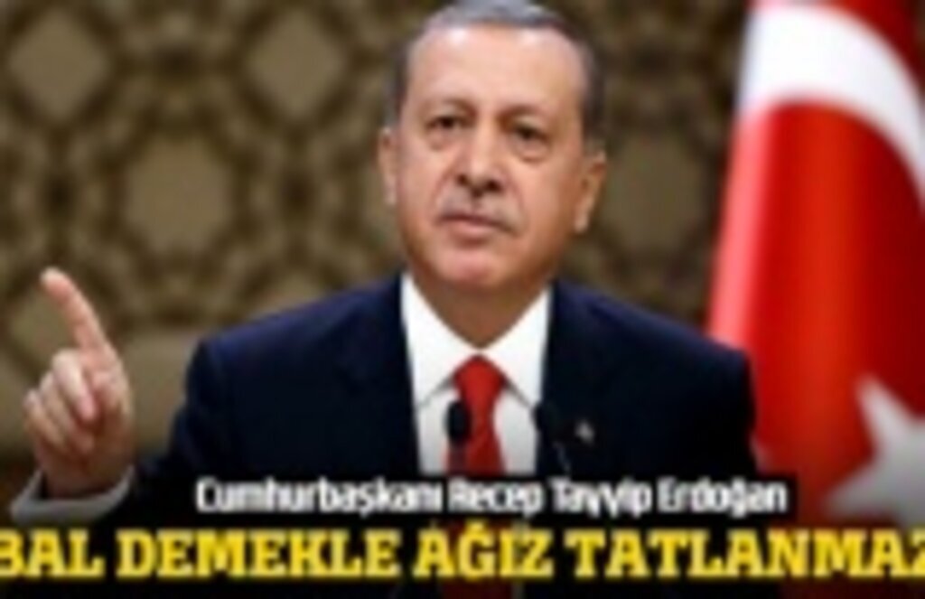 Cumhurbaşkanı Erdoğan, Bal bal demekle ağız tatlanmaz