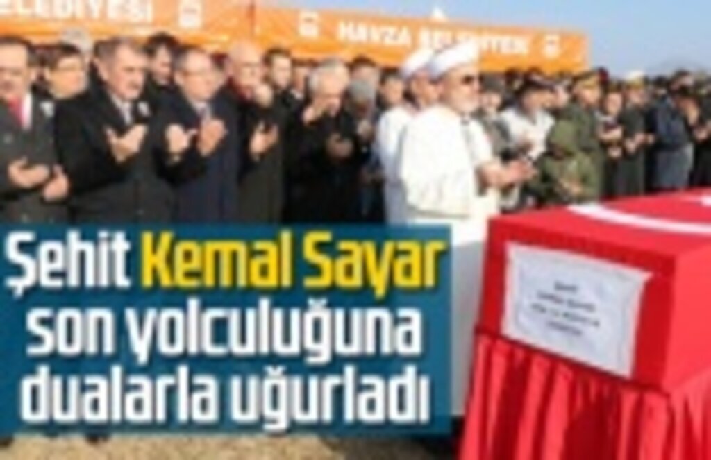 Şehit Kemal Sayar son yolculuğuna dualarla uğurladı