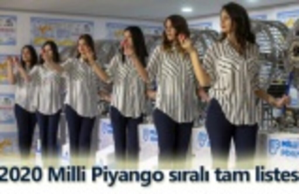 2020 Milli Piyango sıralı tam listesi