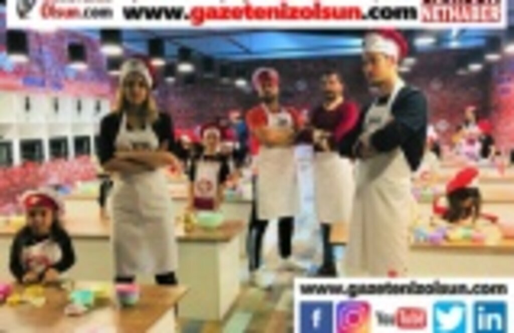 Masterchef yarışmacıları JoyPark'ta minik şeflerle mutfağa girdi