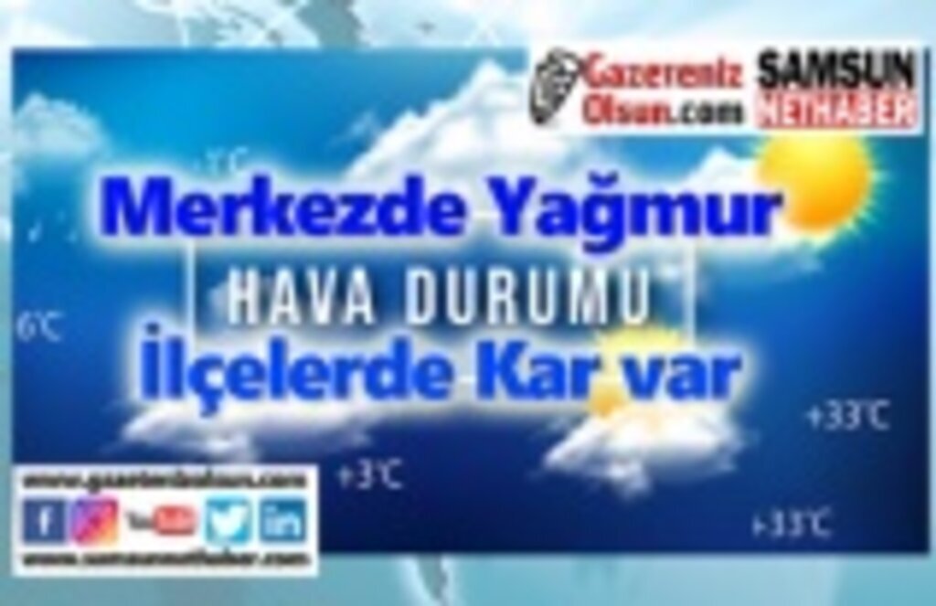 Samsun Hava Durumu - 21 Ocak 2020 Salı Hava Durumu