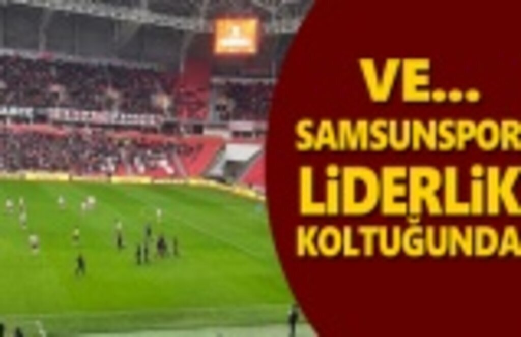 Samsunspor Liderlik Koltuğunda