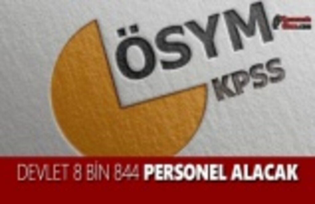 Devlet 8 bin 844 Personel Alacak