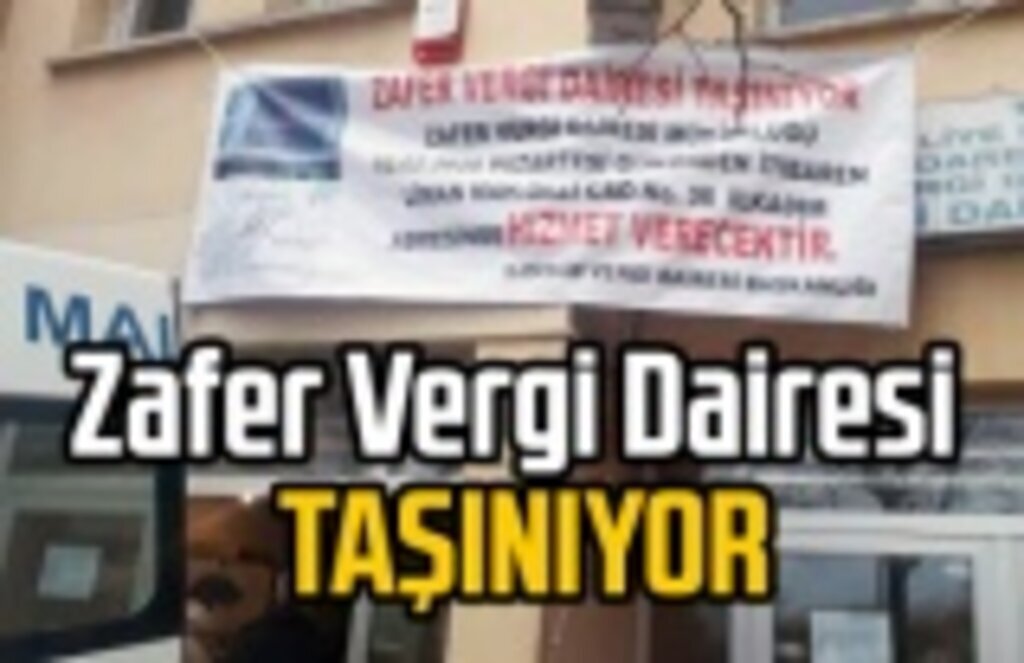 Samsun Zafer Vergi Dairesi Müdürlüğü Taşınıyor