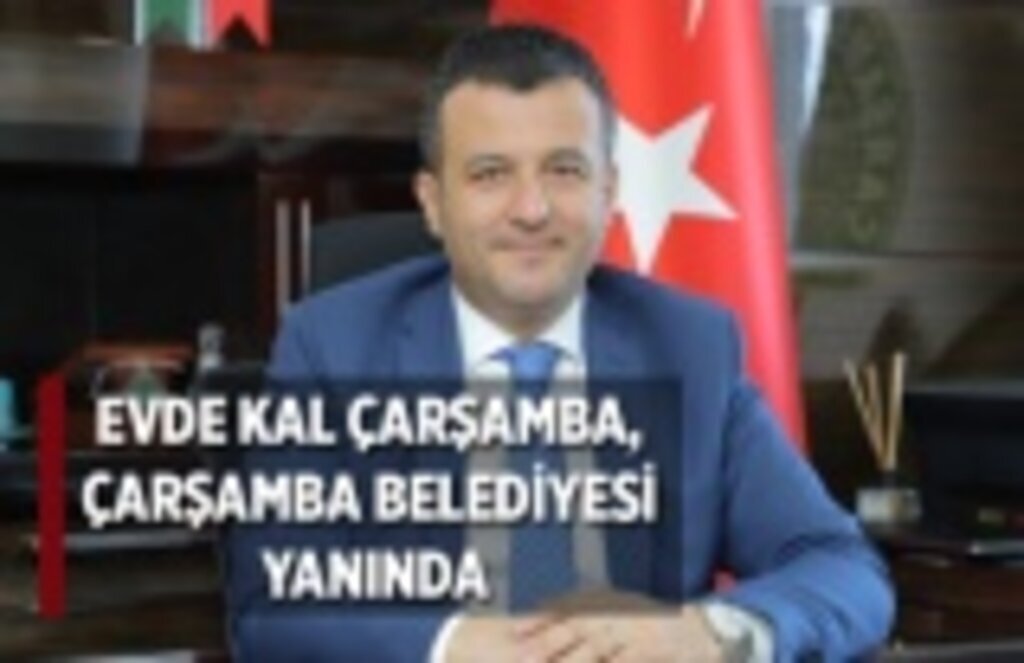 Evde kal Çarşamba, Çarşamba Belediyesi yanında