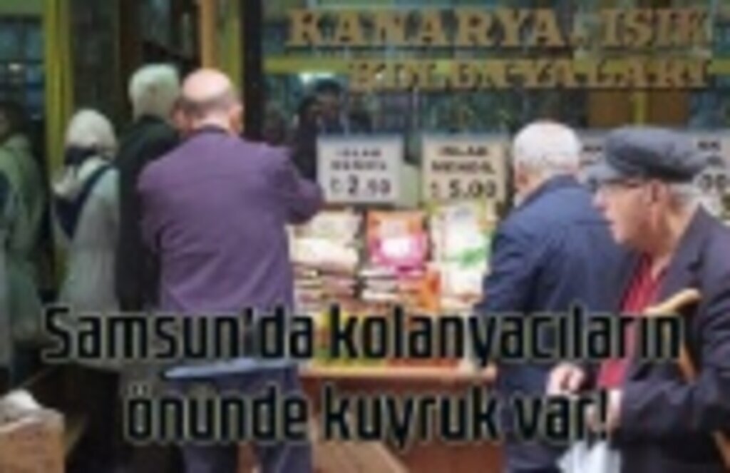 Samsun'da kolanyacıların önünde kuyruk var!