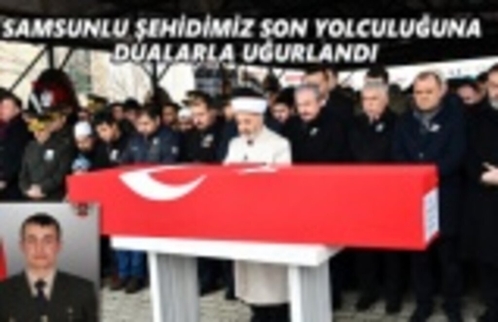 Samsunlu şehidimiz Tekirdağ'da son yolculuğuna uğurlandı