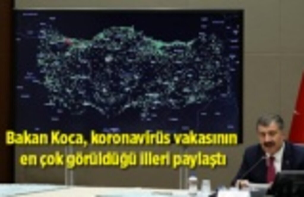 Koronavirüs vakasının en çok görüldüğü iller