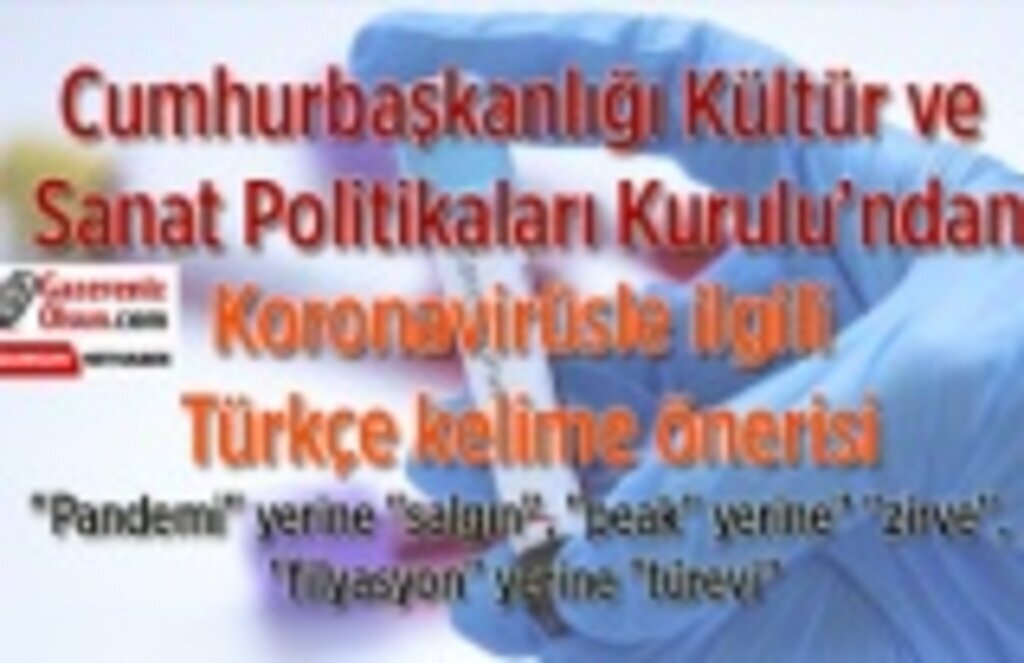 Koronavirüsle ilgili Türkçe kelime önerisi