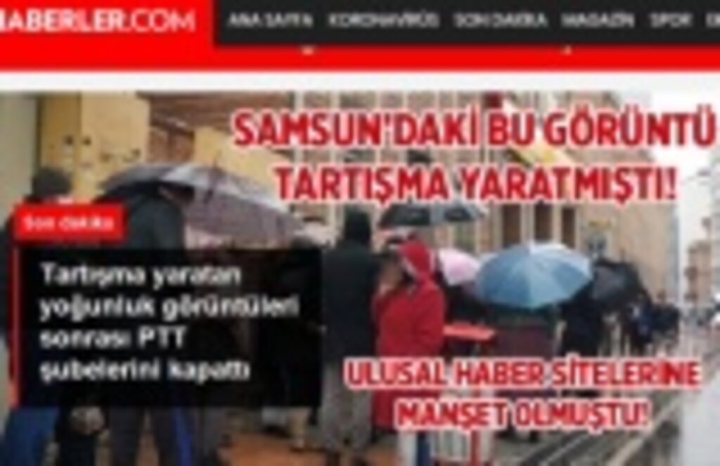 PTT Şubeleri geçici olarak kapattı! Samsun'daki görüntü etkili oldu!