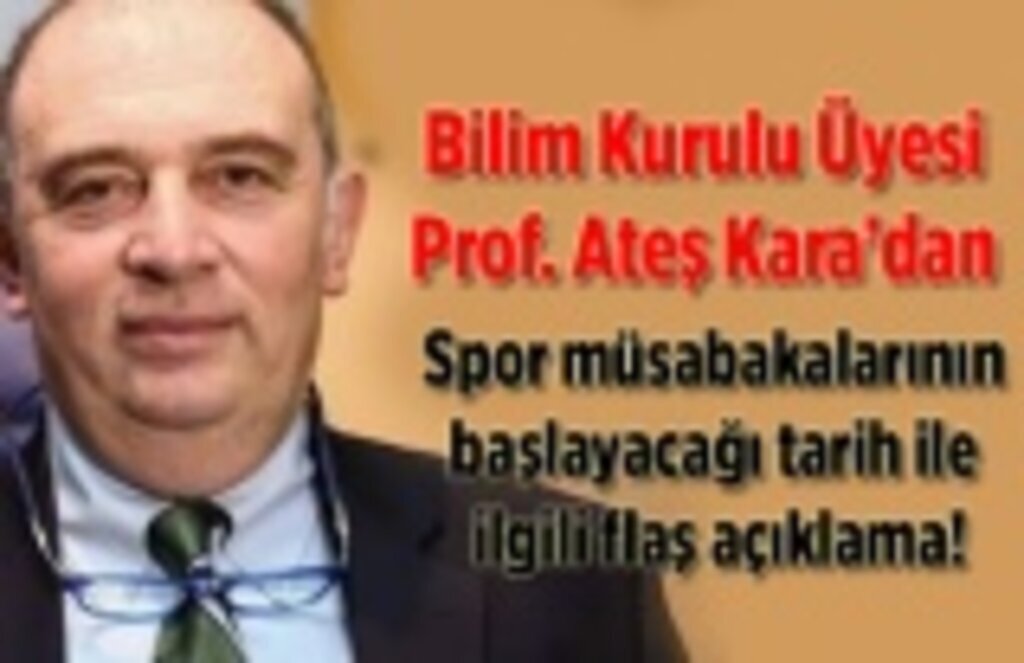 Spor müsabakalarının başlayacağı tarih ile ilgili flaş açıklama!