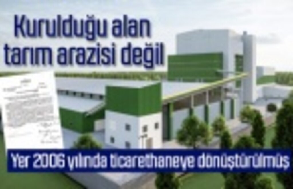 Çarşamba Biyokütle Enerji'nin kurulduğu alan tarım arazisi değil!