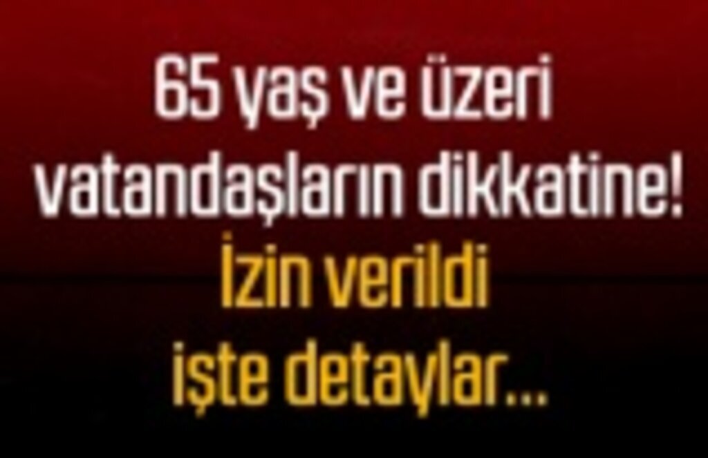 65 yaş ve üzerine turizm amaçlı seyahatlerine izin!