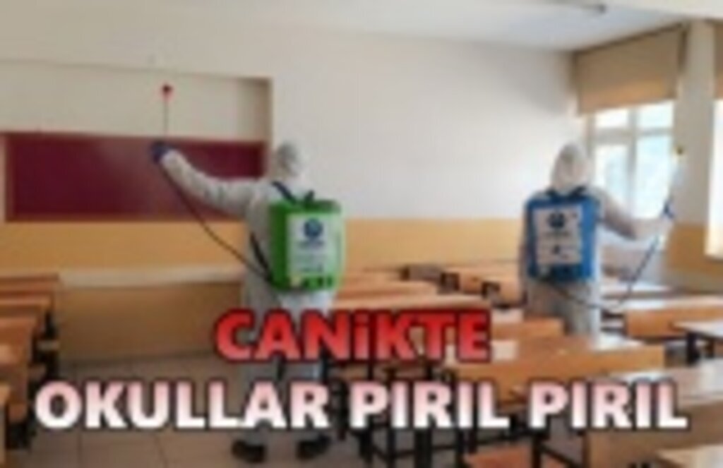 Canik'te okullar Sınav Öncesi pırıl pırıl
