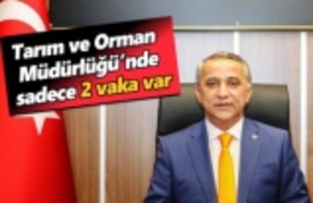 İl Tarım ve Orman Müdürlüğü'nde 6 değil 2 vaka var