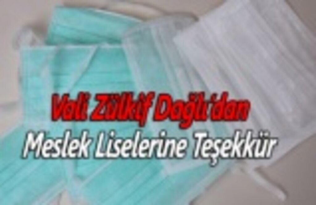 Samsun'da maske üreten liselilere Teşekkür Geldi