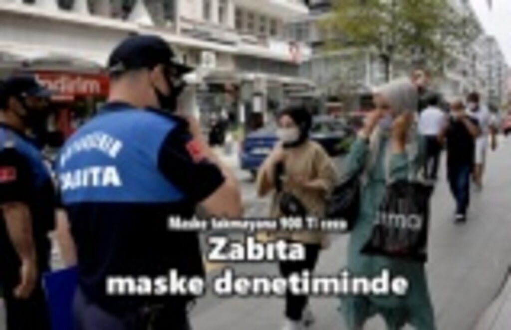 Zabıta maske denetiminde