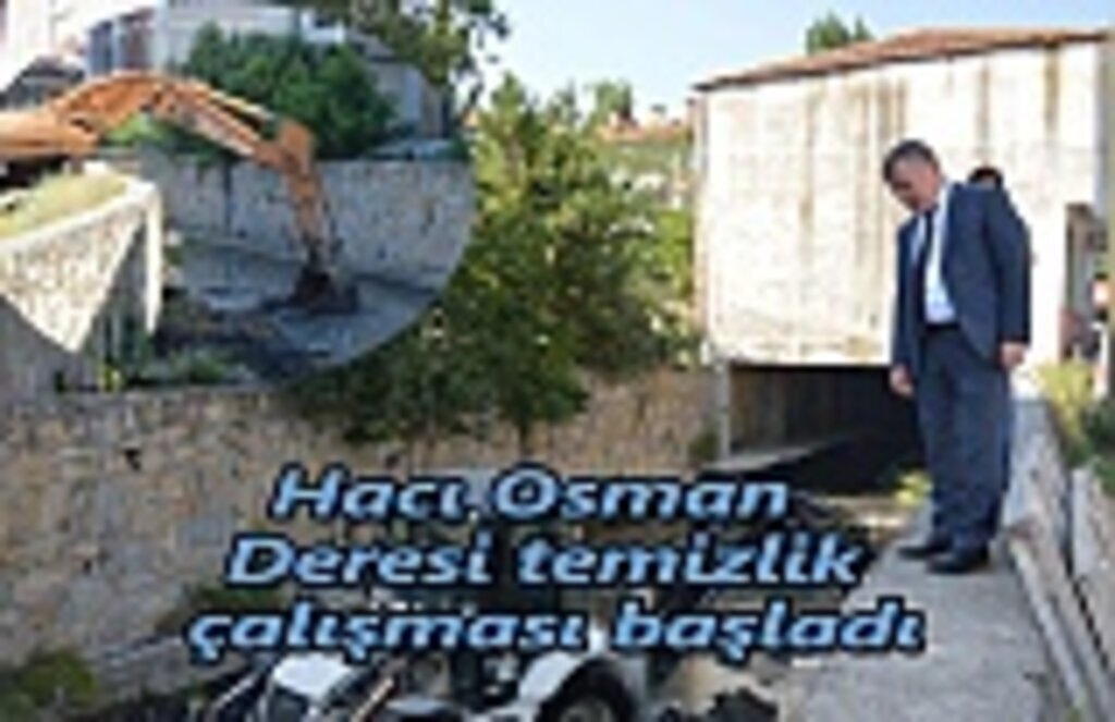 Hacı Osman Deresi temizlik çalışması başladı