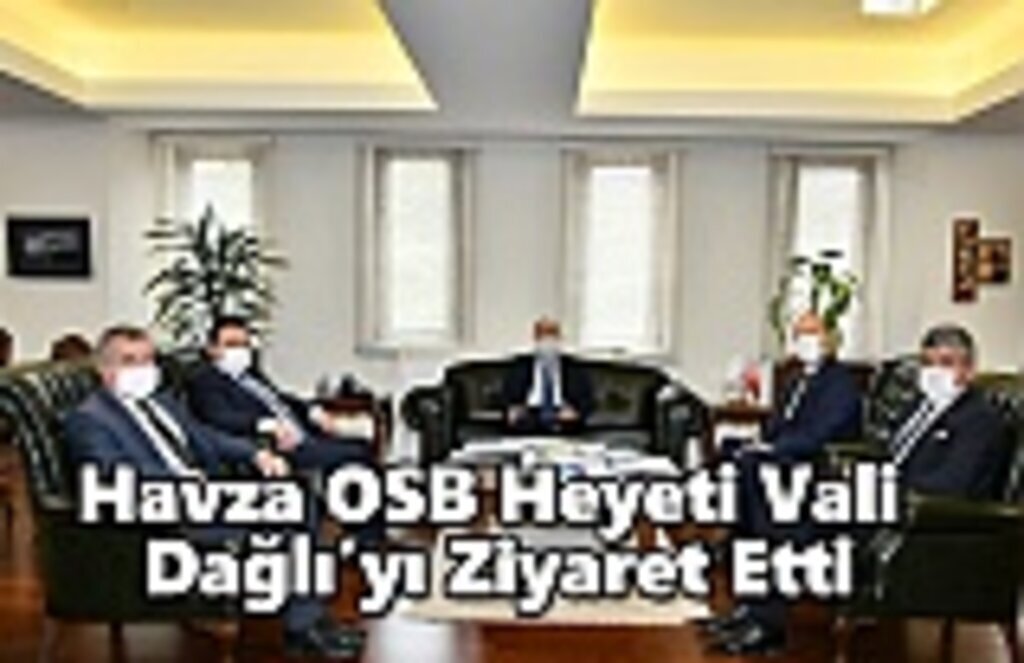 Havza OSB Heyeti Vali Dağlı’yı Ziyaret Etti