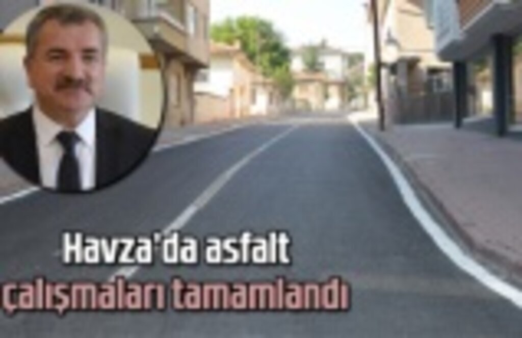 Havza’da asfalt çalışmaları tamamlandı