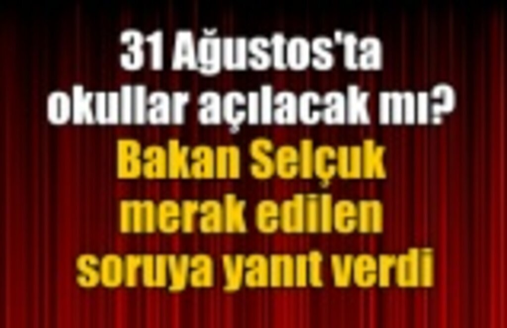 Milli Eğitim Bakanı Selçuk, merak edilen soruları cevapladı!