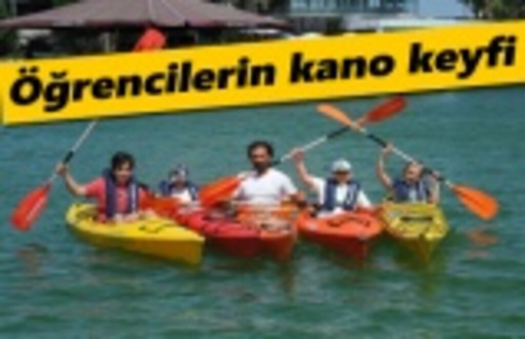 Öğrencilerin kano keyfi - Samsun Haber